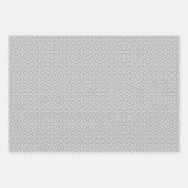 Pastel combination of Retro Gray, Mint, Geometric Inpakpapier Vel (Voorkant)