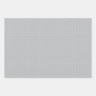 Pastel combination of Retro Gray, Mint, Geometric Inpakpapier Vel