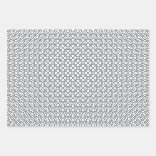 Pastel combination of Retro Gray, Mint, Geometric Inpakpapier Vel (Voorkant)