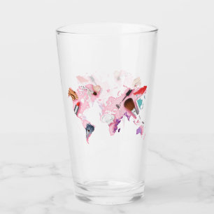 Pastel Comestics-Wereldkaart Glas