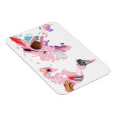 Pastel Comestics-Wereldkaart Magneet (Rechterzijde)