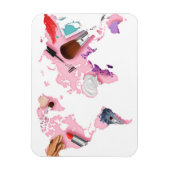 Pastel Comestics-Wereldkaart Magneet (Verticaal)