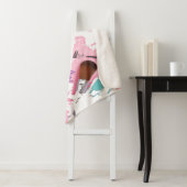 Pastel Comestics-Wereldkaart Sherpa Deken (In situ)