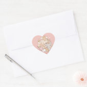 Pastel Companions in Bloom Hart Sticker (Envelop)
