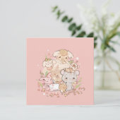 Pastel Companions in Bloom Kaart (Staand voorkant)
