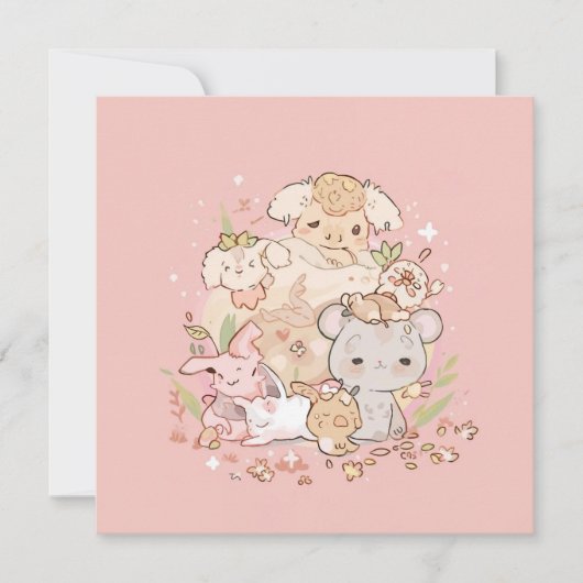 Pastel Companions in Bloom Kaart (Voorkant)