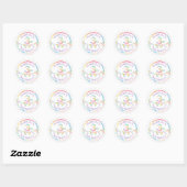 Pastel Confetti 3e Verjaardag Favoriet Sticker (Vel)
