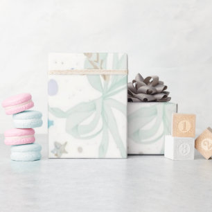 Pastel Confetti Baby Shower Patroon   Zachte Roze  Cadeaupapier