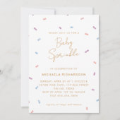 PASTEL CONFETTI BABY SPRINKLE MODERN MINIMAL | KAART (Voorkant)