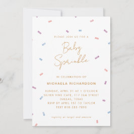 PASTEL CONFETTI BABY SPRINKLE MODERN MINIMAL | KAART