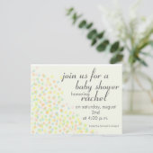 Pastel Confetti Briefpapier Uitnodiging Briefkaart (Staand voorkant)