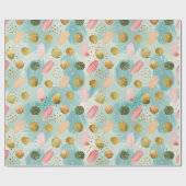 Pastel Confetti Glitter Abstract Patroon (2) Cadeaupapier (Vlak)