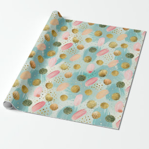 Pastel Confetti Glitter Abstract Patroon (2) Cadeaupapier