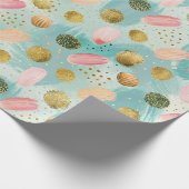 Pastel Confetti Glitter Abstract Patroon (2) Cadeaupapier (Hoek)