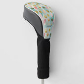 Pastel Confetti Glitter Abstract Patroon (2) Golfheadcover (Schuin)