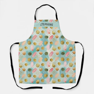 Pastel Confetti Glitter Abstract Patroon (2) Schort