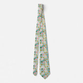 Pastel Confetti Glitter Abstract Patroon (2) Stropdas (Achterkant)