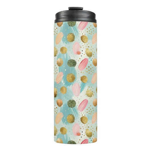 Pastel Confetti Glitter Abstract Patroon (2) Thermosbeker (Voorkant)
