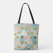 Pastel Confetti Glitter Abstract Patroon (2) Tote Bag (Achterkant)