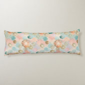 Pastel Confetti Glitter Abstract Patroon Lichaamskussen (Achterkant)