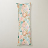 Pastel Confetti Glitter Abstract Patroon Lichaamskussen (Achterkant (Verticaal))