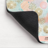 Pastel Confetti Glitter Abstract Patroon Muismat (Hoek)