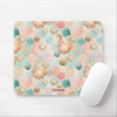 Pastel Confetti Glitter Abstract Patroon Muismat (Met muis)