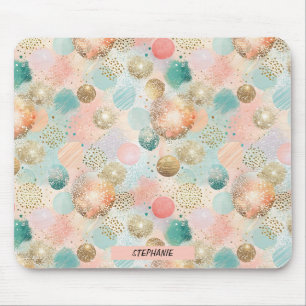 Pastel Confetti Glitter Abstract Patroon Muismat