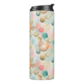 Pastel Confetti Glitter Abstract Patroon Thermosbeker (Gedraaid links)