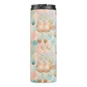 Pastel Confetti Glitter Abstract Patroon Thermosbeker (Achterkant)