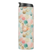 Pastel Confetti Glitter Abstract Patroon Thermosbeker (Geroteerd rechts)
