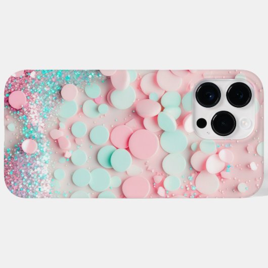 Pastel Confetti Glitter Case-Mate iPhone Case (Achterkant (horizontaal))