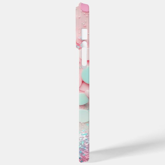 Pastel Confetti Glitter Case-Mate iPhone Case (Achterkant / Links)