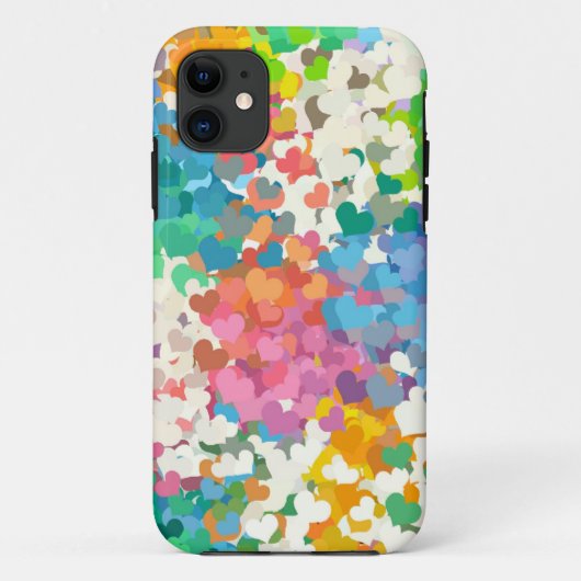 Pastel Confetti Harten Case-Mate iPhone Case (Achterkant)