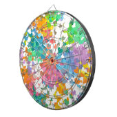 Pastel Confetti Harten Dartbord (Voorkant Rechts)