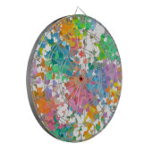 Pastel Confetti Harten Dartbord (Voorkant Links)