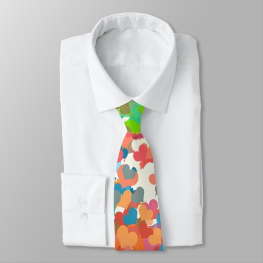 Pastel Confetti Harten Stropdas (Gebonden)