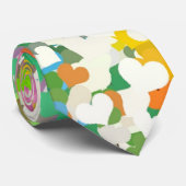 Pastel Confetti Harten Stropdas (Opgerold)