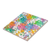 Pastel Confetti Harten Tegeltje (Zijkant)