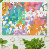 Pastel Confetti Harten Theedoek (Gevouwen)