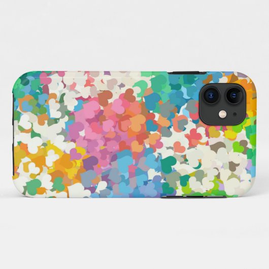 Pastel Confetti Hearts Case-Mate iPhone Case (Achterkant (horizontaal))