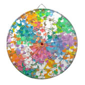 Pastel Confetti Hearts Dartbord (Voorkant)