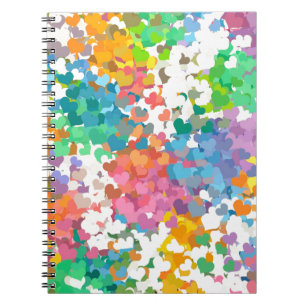 Pastel Confetti Hearts Notitieboek