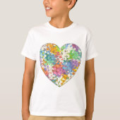 Pastel Confetti Hearts T-shirt (Voorkant)