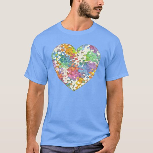Pastel Confetti Hearts T-Shirt