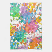 Pastel Confetti Hearts Theedoek (Verticaal)