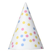 Pastel Confetti Party Pet Feesthoedjes (Voorkant)