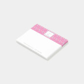 Pastel Confetti Sprinkles Bakery Cake Logo Post-it® Notes (Schuin)