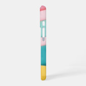 Pastel Confetti Strepen iPhone 16 Hoesje (Linkerkant)