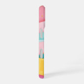 Pastel Confetti Strepen iPhone 16 Hoesje (Rechterkant)